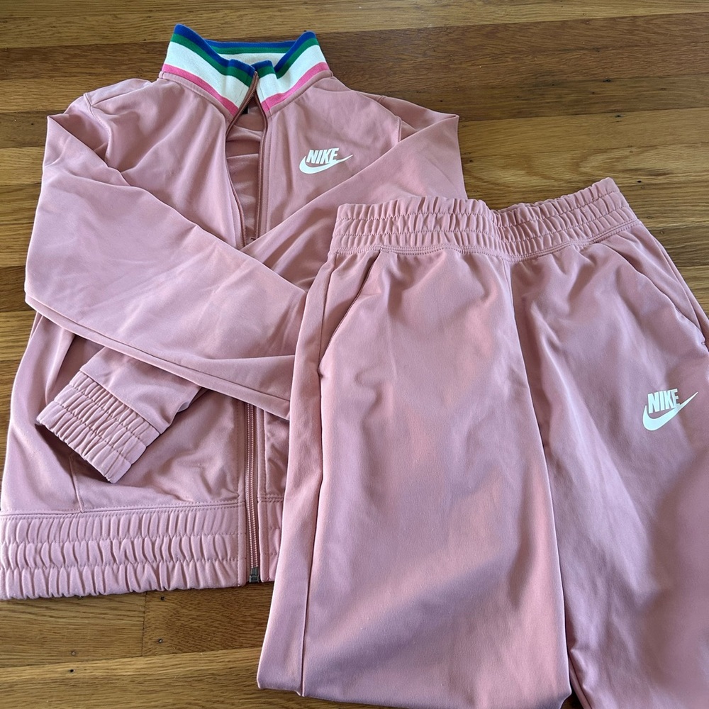 Pink Nike track suit extra small